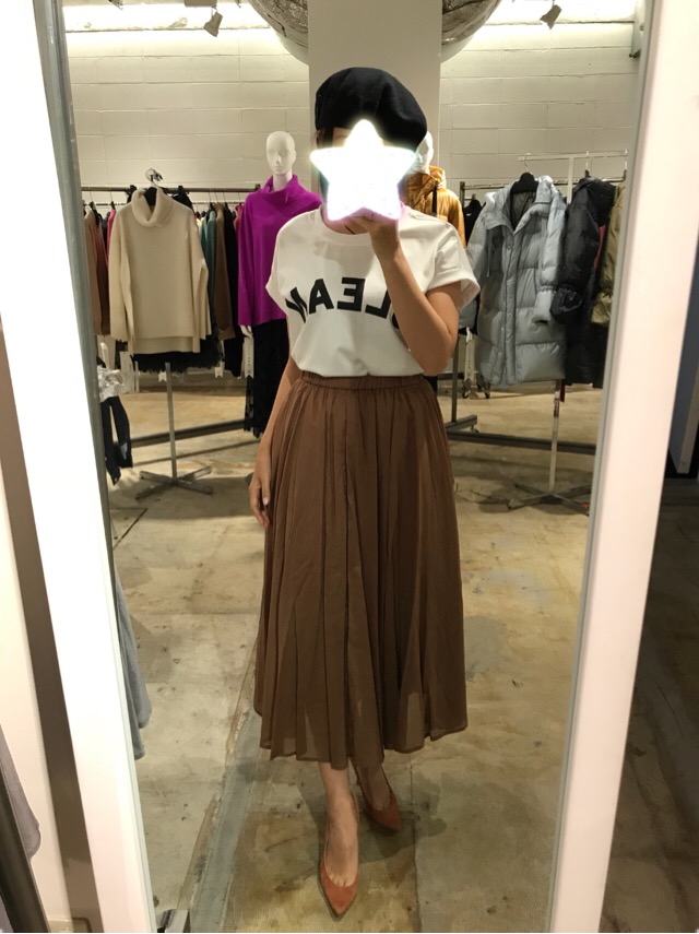 【30%OFF　SALE】コットンギャザーマキシスカート